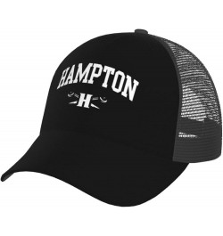 Hampton University Mesh Baseball Hat Golf Sun Capsfishing Dad Hats Adjustable for Men Women Black $15.07 Baseball Caps