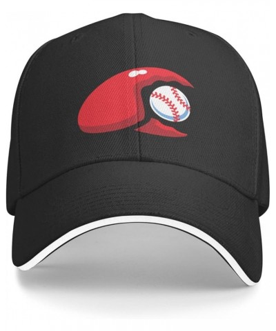 Hickory Crawdads Sandwich Cap Unisex Classic Baseball Capunisex Adjustable Casquette Dad Hat Black $7.50 Baseball Caps