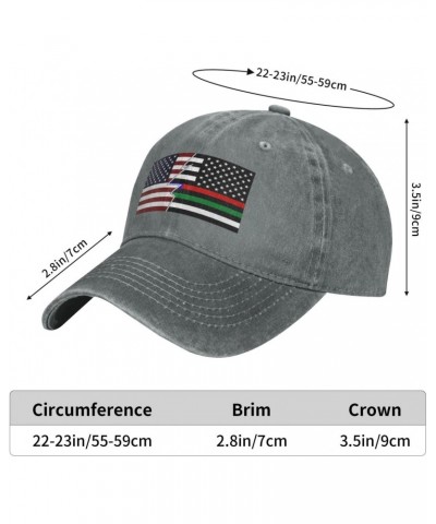 Ripped Style American and United States Thin Line Red Blue Green Flag Baseball Cap for Men Women Hats Adjustable Vintage Cowb...