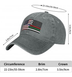 Ripped Style American and United States Thin Line Red Blue Green Flag Baseball Cap for Men Women Hats Adjustable Vintage Cowb...