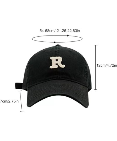 Spring/Summer Big Headed Soft Top R Letter Solid Duck Tongue Hat Baseball Hat Cap Green $7.20 Baseball Caps