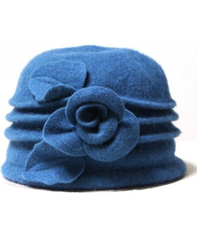 Fedoras Beret Hats for Women Pure Wool Dome Winter Floral Casual Warm Womens Berets Lady Autumn Soft Girls Red $13.77 Berets