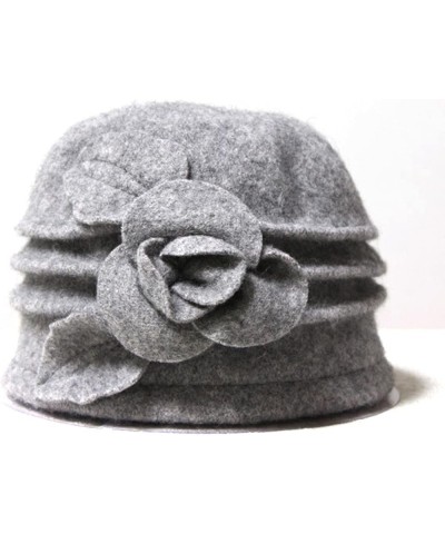 Fedoras Beret Hats for Women Pure Wool Dome Winter Floral Casual Warm Womens Berets Lady Autumn Soft Girls Red $13.77 Berets