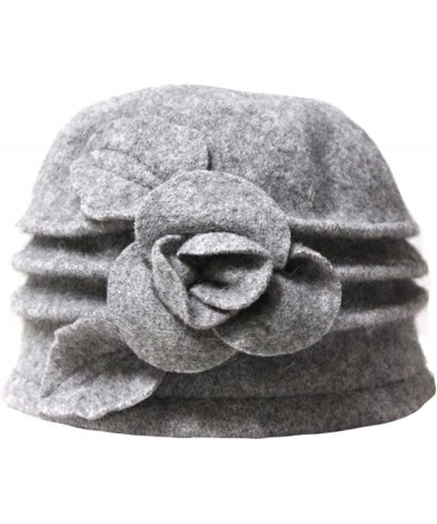 Fedoras Beret Hats for Women Pure Wool Dome Winter Floral Casual Warm Womens Berets Lady Autumn Soft Girls Red $13.77 Berets