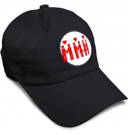 Soft Baseball Cap Gay Love Miscellaneous Image Characters Couples Couples Lovers Black Circle Patch $11.34 Baseball Caps