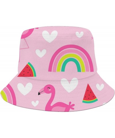 Cool Bucket Hat Beach Seamless Bucket Hats Summer Flodable Hats for Beach Accessories for Travel Must Haves Rainbow 3 $9.17 B...