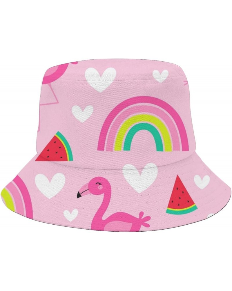 Cool Bucket Hat Beach Seamless Bucket Hats Summer Flodable Hats for Beach Accessories for Travel Must Haves Rainbow 3 $9.17 B...