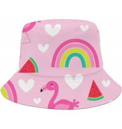 Cool Bucket Hat Beach Seamless Bucket Hats Summer Flodable Hats for Beach Accessories for Travel Must Haves Rainbow 3 $9.17 B...