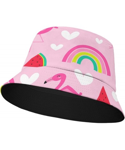 Cool Bucket Hat Beach Seamless Bucket Hats Summer Flodable Hats for Beach Accessories for Travel Must Haves Rainbow 3 $9.17 B...