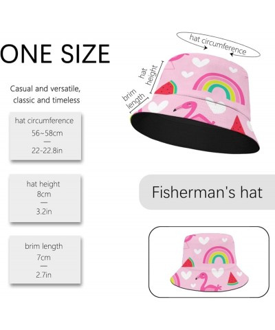 Cool Bucket Hat Beach Seamless Bucket Hats Summer Flodable Hats for Beach Accessories for Travel Must Haves Rainbow 3 $9.17 B...