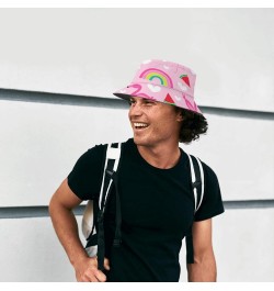 Cool Bucket Hat Beach Seamless Bucket Hats Summer Flodable Hats for Beach Accessories for Travel Must Haves Rainbow 3 $9.17 B...