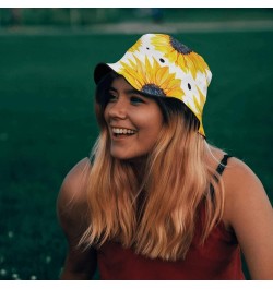 Funny Bucket Hat Sunflower Bucket Hats Leaves Trendy Womens Hat for Golf Accessories for Travel Must Haves Leaves 2 $8.62 Buc...