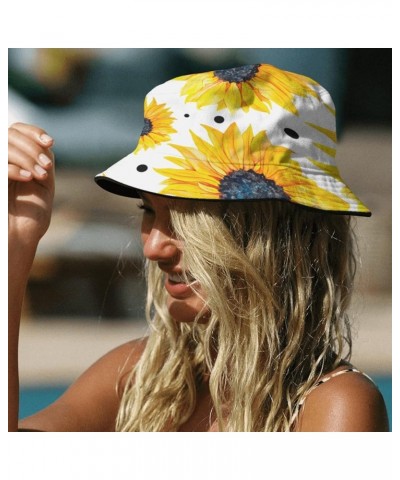 Funny Bucket Hat Sunflower Bucket Hats Leaves Trendy Womens Hat for Golf Accessories for Travel Must Haves Leaves 2 $8.62 Buc...