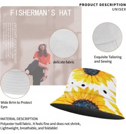 Funny Bucket Hat Sunflower Bucket Hats Leaves Trendy Womens Hat for Golf Accessories for Travel Must Haves Leaves 2 $8.62 Buc...