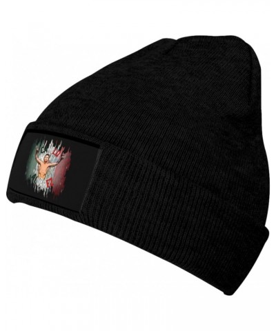 Canelo Boxer Alvarez Knit Hat Autumn Winter Trendy Hip Hop Soft Warm Knitted Beanie Men Women Fashion Hat Black $10.17 Skulli...