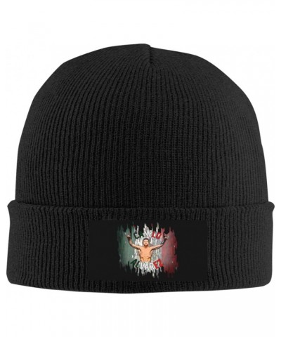 Canelo Boxer Alvarez Knit Hat Autumn Winter Trendy Hip Hop Soft Warm Knitted Beanie Men Women Fashion Hat Black $10.17 Skulli...