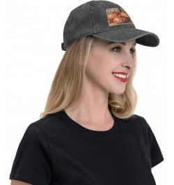 Black Fall Pumpkins Picture Adult Classic Denim hat : Comfortable, Light Unisex Suitable for Outdoor Sports Travel Black $14....