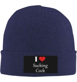 Funny-I-Love-Sucking-Cock-Sex-Gift Slouchy Beanie for Men Winter Hats Men Cool Beanies Mens Knit Skully Stocking Hat Navy Blu...