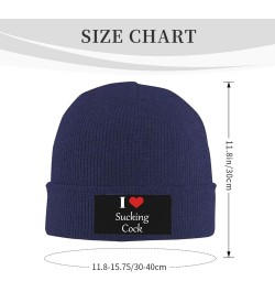 Funny-I-Love-Sucking-Cock-Sex-Gift Slouchy Beanie for Men Winter Hats Men Cool Beanies Mens Knit Skully Stocking Hat Navy Blu...