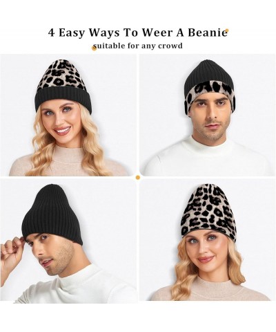 Cuffed Beanie Hat, Unisex Soft Fleece Stretchy Knit Cap, Winter Slouchy Hat 9.84 x 7.68" Multi 19 $14.15 Skullies & Beanies