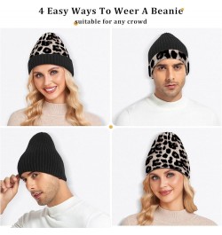 Cuffed Beanie Hat, Unisex Soft Fleece Stretchy Knit Cap, Winter Slouchy Hat 9.84 x 7.68" Multi 19 $14.15 Skullies & Beanies