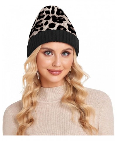 Cuffed Beanie Hat, Unisex Soft Fleece Stretchy Knit Cap, Winter Slouchy Hat 9.84 x 7.68" Multi 19 $14.15 Skullies & Beanies