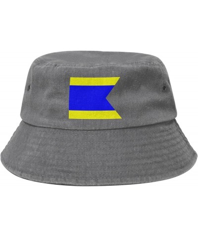 Flag of Us Occupied Ryukyu Islands Bucket Hat for Men Women Outdoor Washed Cotton Sun Hats Travel Beach Hat Gray $13.39 Bucke...