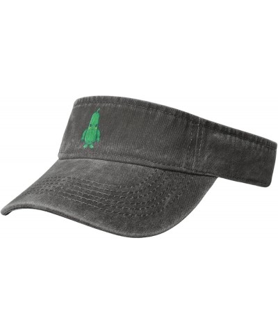 Angry Cucumber Sun Visor Hats for Women Men Sun Hat Cotton Golf Hat Vintage Baseball Cap Deep Heather $13.79 Visors