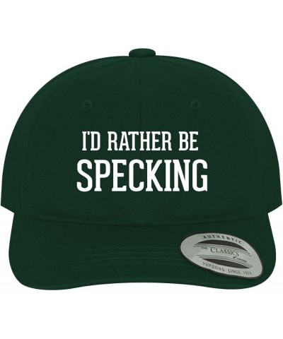 I'd Rather Be Specking - Soft Dad Hat Baseball Cap Forest $22.38 Baseball Caps