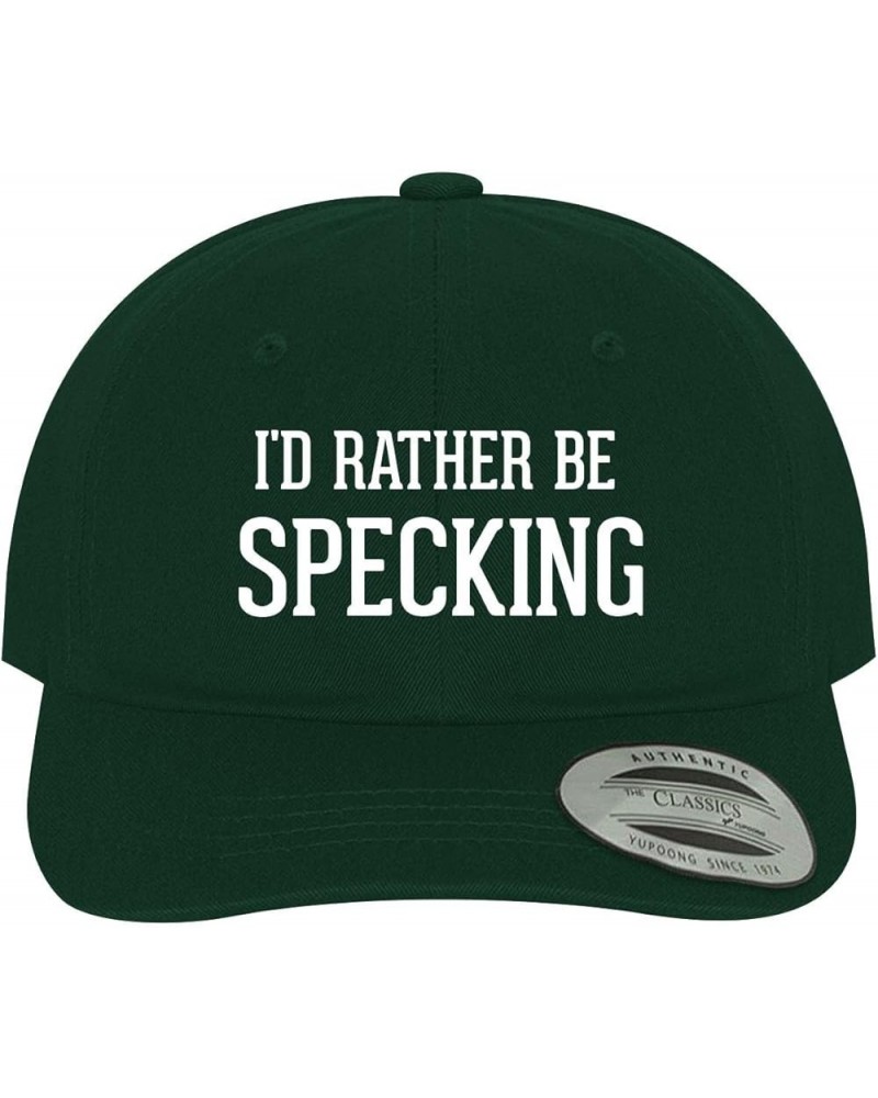 I'd Rather Be Specking - Soft Dad Hat Baseball Cap Forest $22.38 Baseball Caps