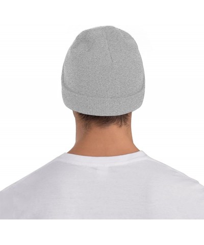 Take Em to The Train Station Winter Beanie Hats for Men Women,Warm Cozy Knitted Cuffed Skull Cap Gray $9.22 Skullies & Beanies