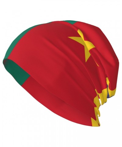 Us Cameroon America Flag Beanie Hat Men Women Stretch Slouchy Warm Skull Knit Beanies Cap for Winter Black $10.98 Skullies & ...