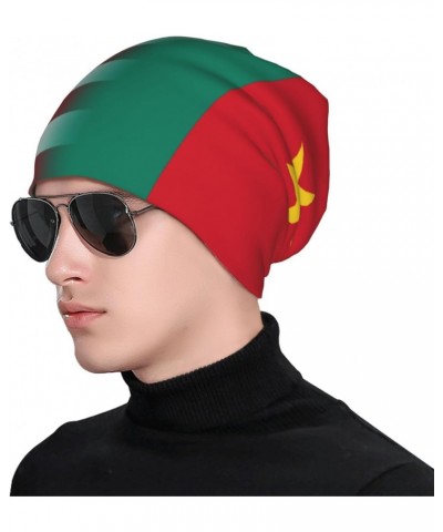 Us Cameroon America Flag Beanie Hat Men Women Stretch Slouchy Warm Skull Knit Beanies Cap for Winter Black $10.98 Skullies & ...