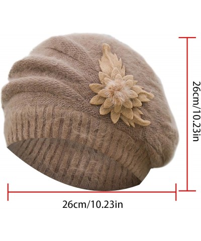 Men Winter Knit Hats Soft Warm Stretchy Cap Unisex Cuffed Plain Hat for Men Gifts Christmas Wine $8.06 Skullies & Beanies