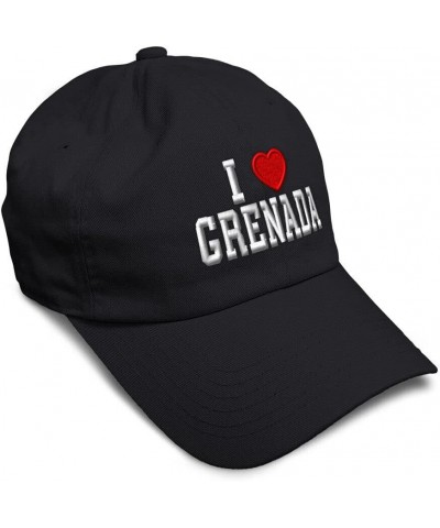 New Soft Baseball Cap I Love Grenada Dad Hats for Men & Women Buckle Closure Black $15.88 Baseball Caps