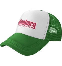 Wittenberg University Logo Trucker Hats for Both Men and Women - Mesh Baseball Snapback Hats Green $12.53 Baseball Caps