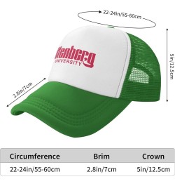 Wittenberg University Logo Trucker Hats for Both Men and Women - Mesh Baseball Snapback Hats Green $12.53 Baseball Caps