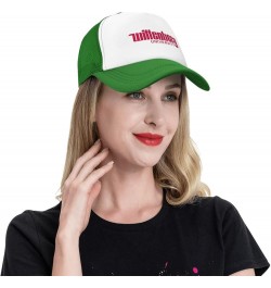 Wittenberg University Logo Trucker Hats for Both Men and Women - Mesh Baseball Snapback Hats Green $12.53 Baseball Caps