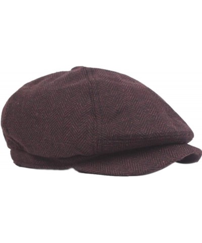 Men's Cotton Vintage Gatsby Newsboy Ivy Cabbie Hat Casual & Dress Style Coffee $9.53 Newsboy Caps