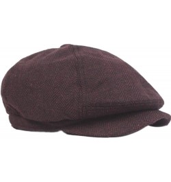 Men's Cotton Vintage Gatsby Newsboy Ivy Cabbie Hat Casual & Dress Style Coffee $9.53 Newsboy Caps