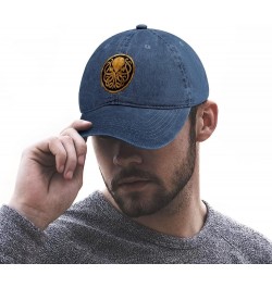 Cthulhu Denim Baseball Cap Adjustable Vintage Casquette for Men Women Navy-style $13.33 Baseball Caps