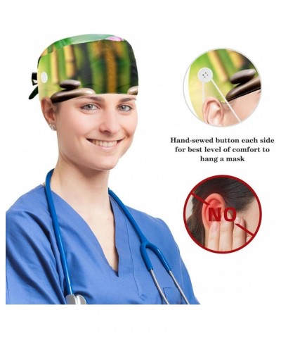 Nursing Hats,Working Cap with Buttons and Cotton Sweatband H309a9aizv $7.33 Skullies & Beanies