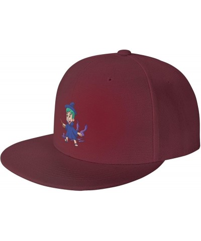 Halloween Cute Boy Baseball Cap for Men Women Snapback Hat Trucker Flat Bill Caps Sun Hat Dark Red $11.48 Baseball Caps