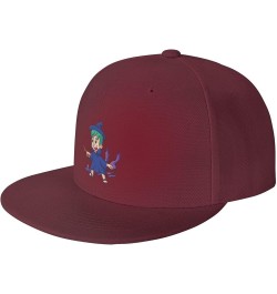 Halloween Cute Boy Baseball Cap for Men Women Snapback Hat Trucker Flat Bill Caps Sun Hat Dark Red $11.48 Baseball Caps