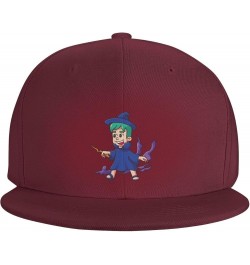 Halloween Cute Boy Baseball Cap for Men Women Snapback Hat Trucker Flat Bill Caps Sun Hat Dark Red $11.48 Baseball Caps