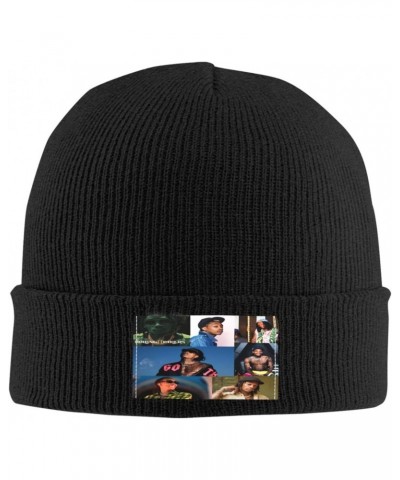 Knit Hats Wiz Rapper Khalifa Beanie Skull Cuffed Knitted Cap Slouchy Warm Acrylic Cap for Men and Women Black $11.19 Skullies...