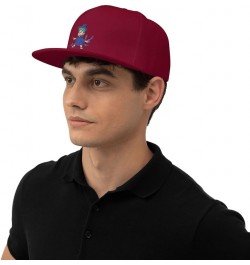 Halloween Cute Boy Baseball Cap for Men Women Snapback Hat Trucker Flat Bill Caps Sun Hat Dark Red $11.48 Baseball Caps