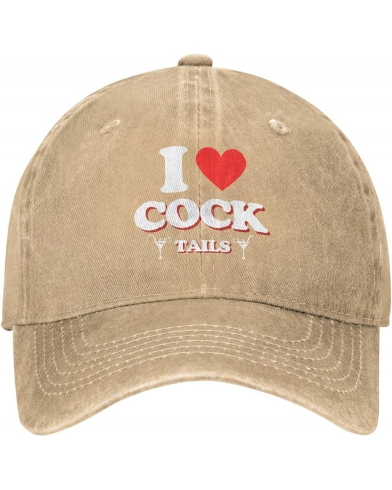 I Heart Love Cocktails Hat Funny Gag Gift for Women Men I Heart Love Cocktails Cap Funny Saying Hat Black Brown $12.89 Baseba...