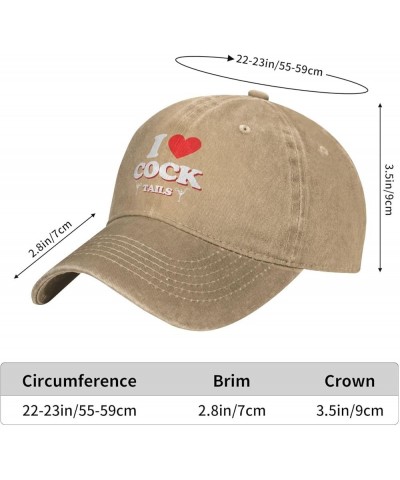 I Heart Love Cocktails Hat Funny Gag Gift for Women Men I Heart Love Cocktails Cap Funny Saying Hat Black Brown $12.89 Baseba...