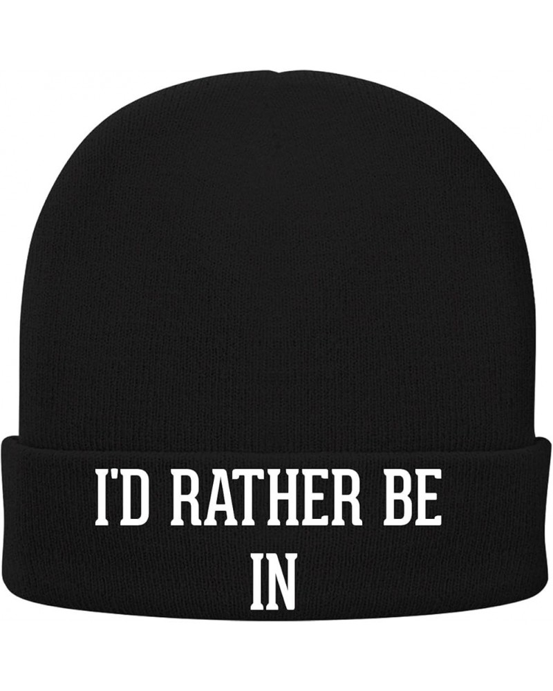 I'd Rather Be in Suriname - Soft Adult Beanie Cap Black $17.50 Skullies & Beanies